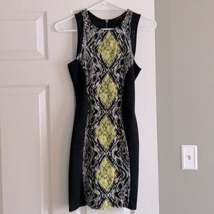 Black and Yellow Diamond Dress